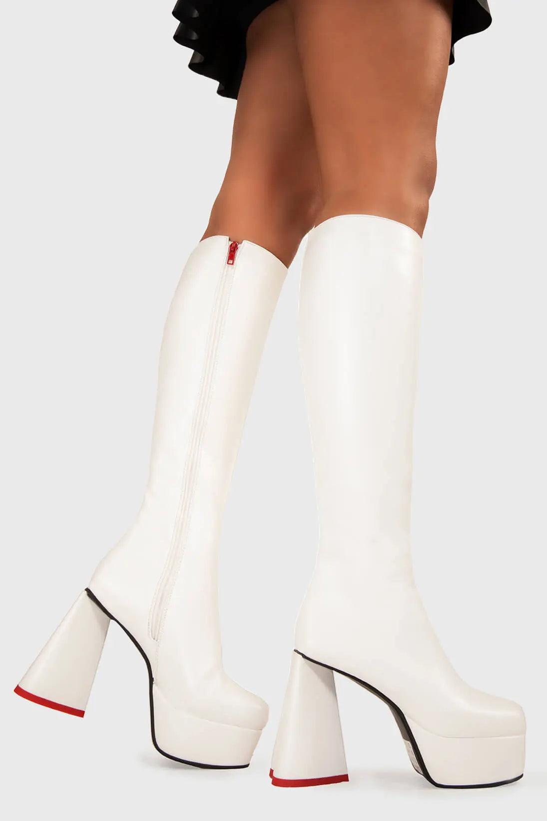 Sweet Talker Platform Knee High Boots Product Image