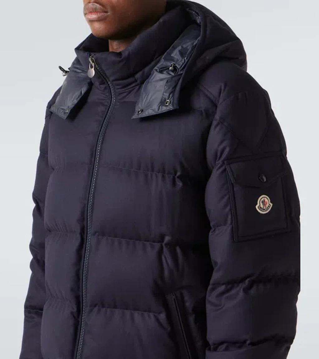 MONCLER Montgenevre Wool Down Jacket In Navy Product Image