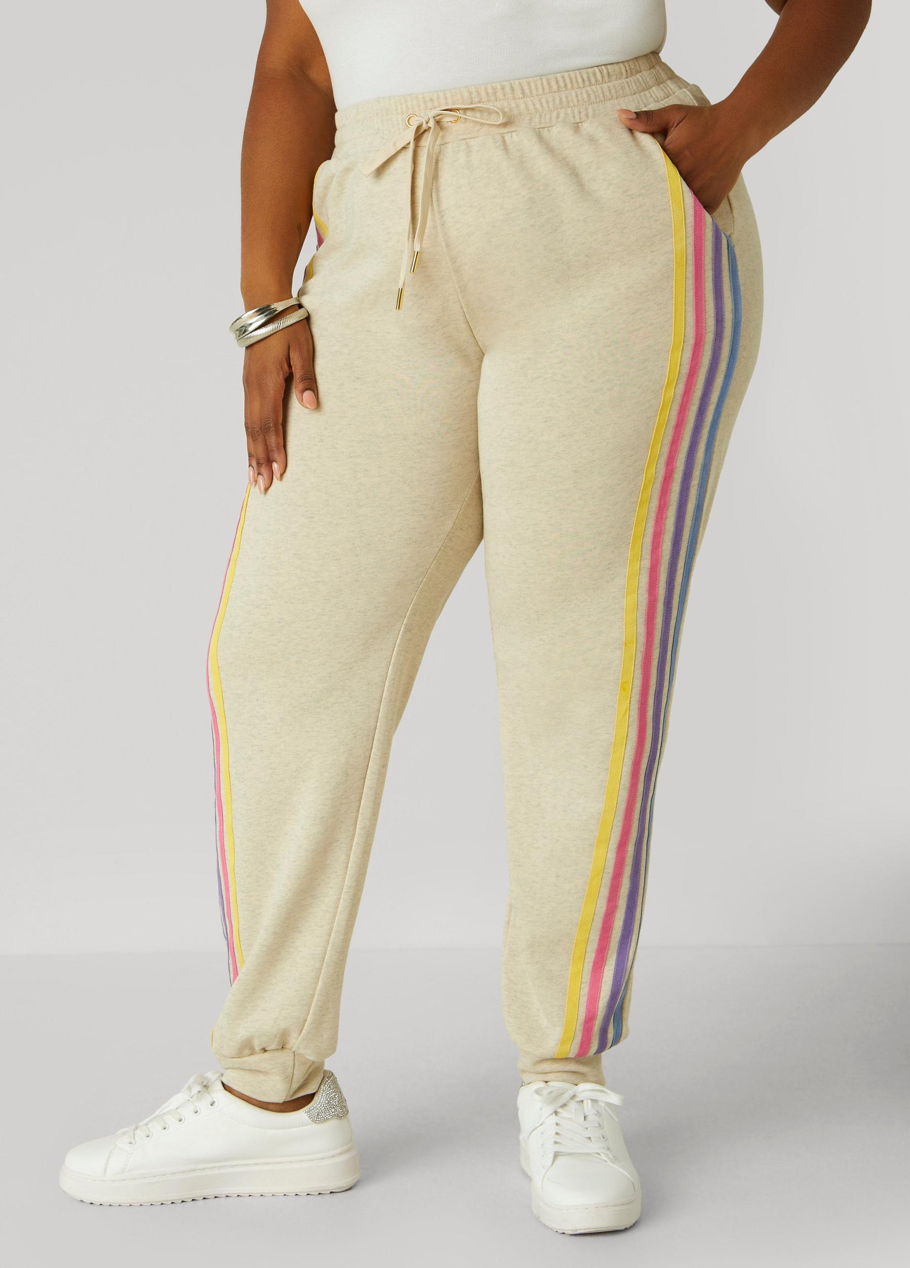 Striped French Terry Joggers Product Image