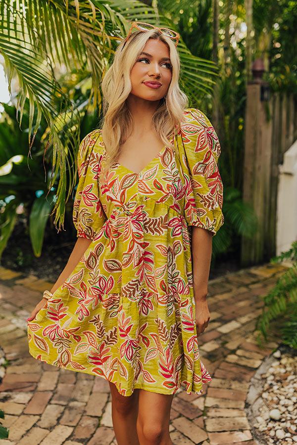 Table For Two Babydoll Mini Dress Product Image