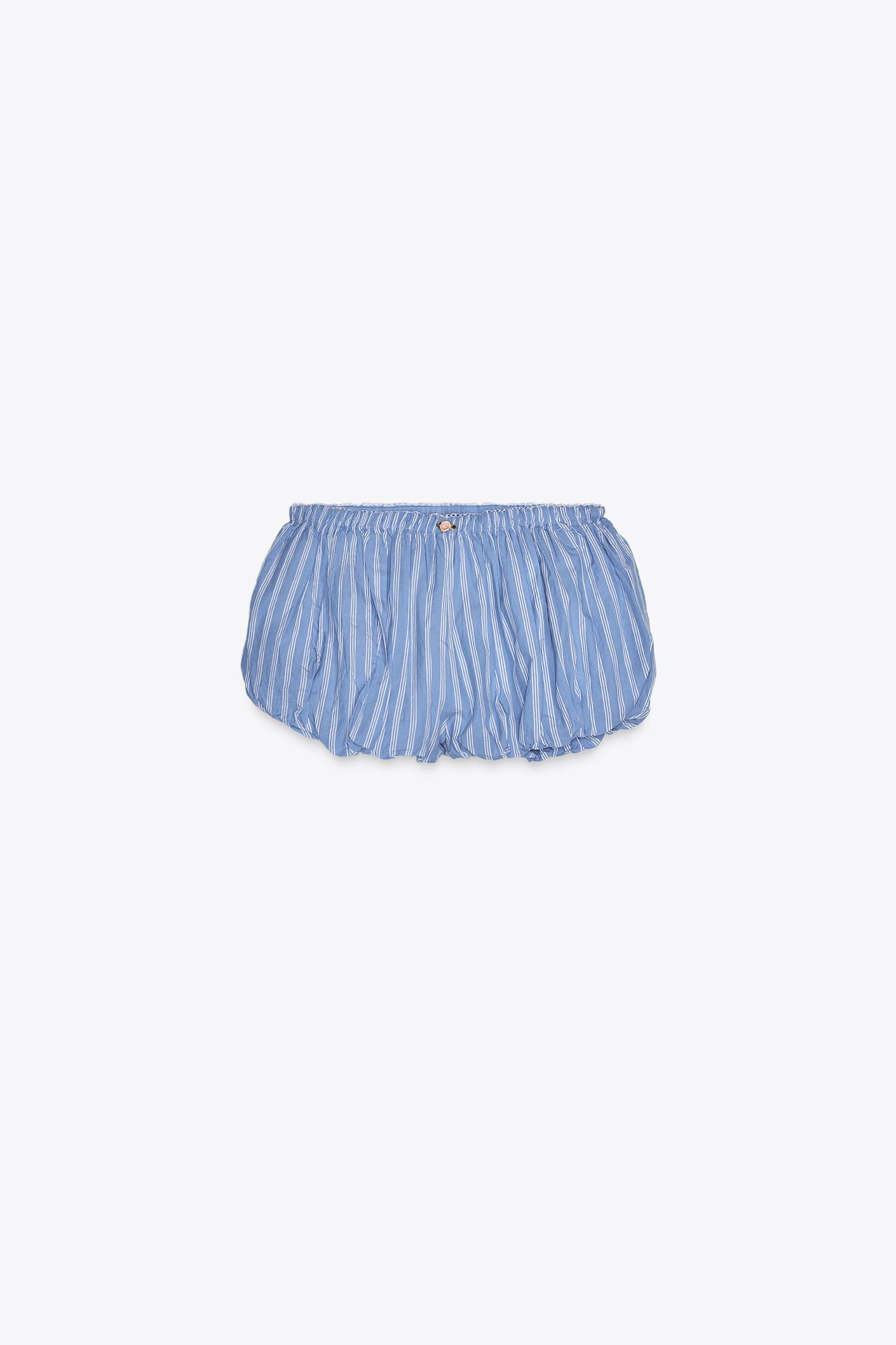 STRIPED MINI VOLUME SHORTS Product Image