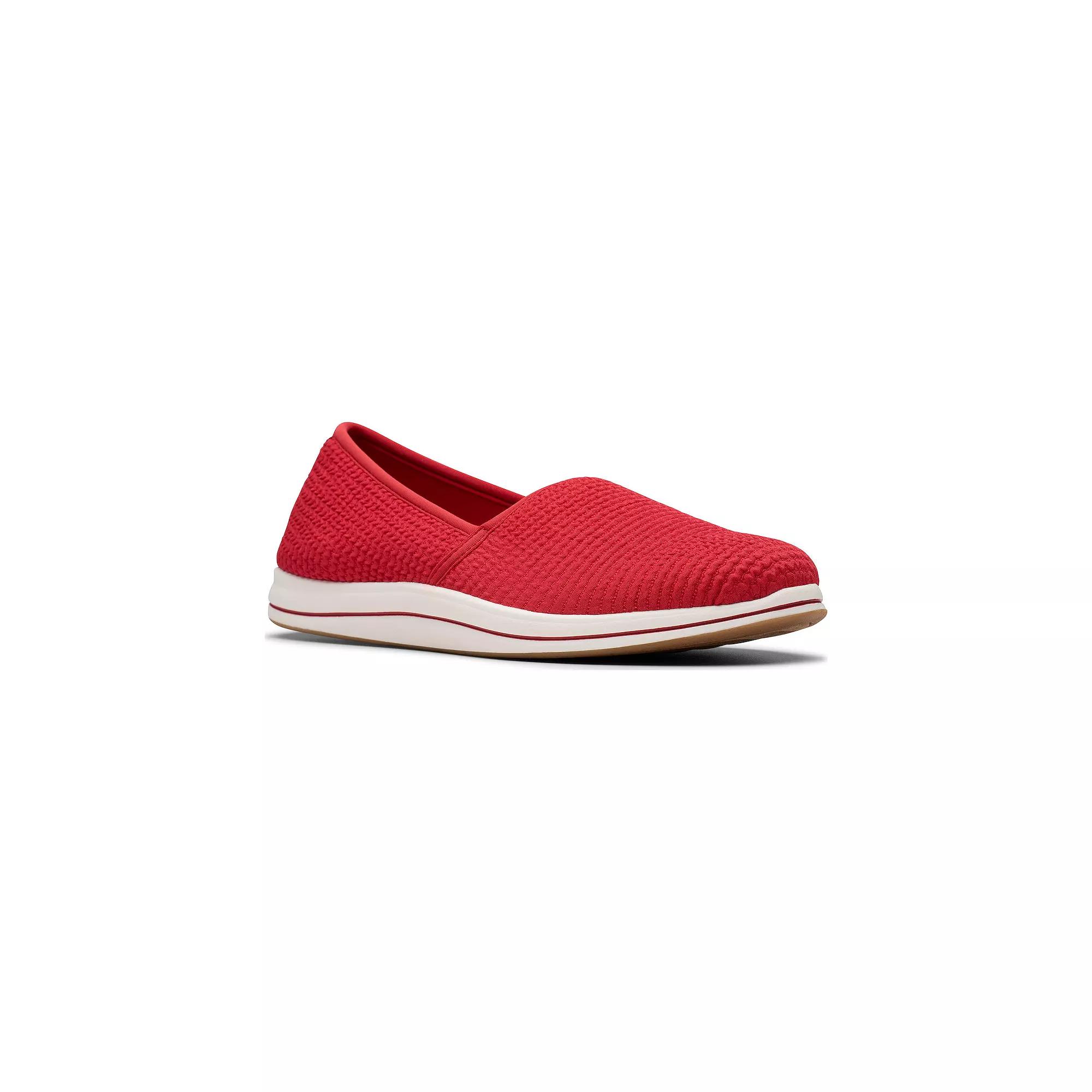 Clarks® Cloudsteppers Breeze Stretch Women's Slip-On Shoes, Size: 6.5, Red Product Image
