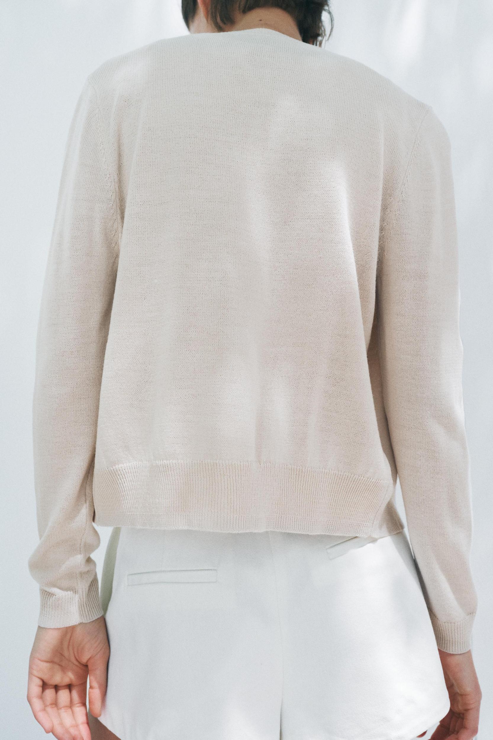 PLAIN KNIT WOOL JACKET Product Image