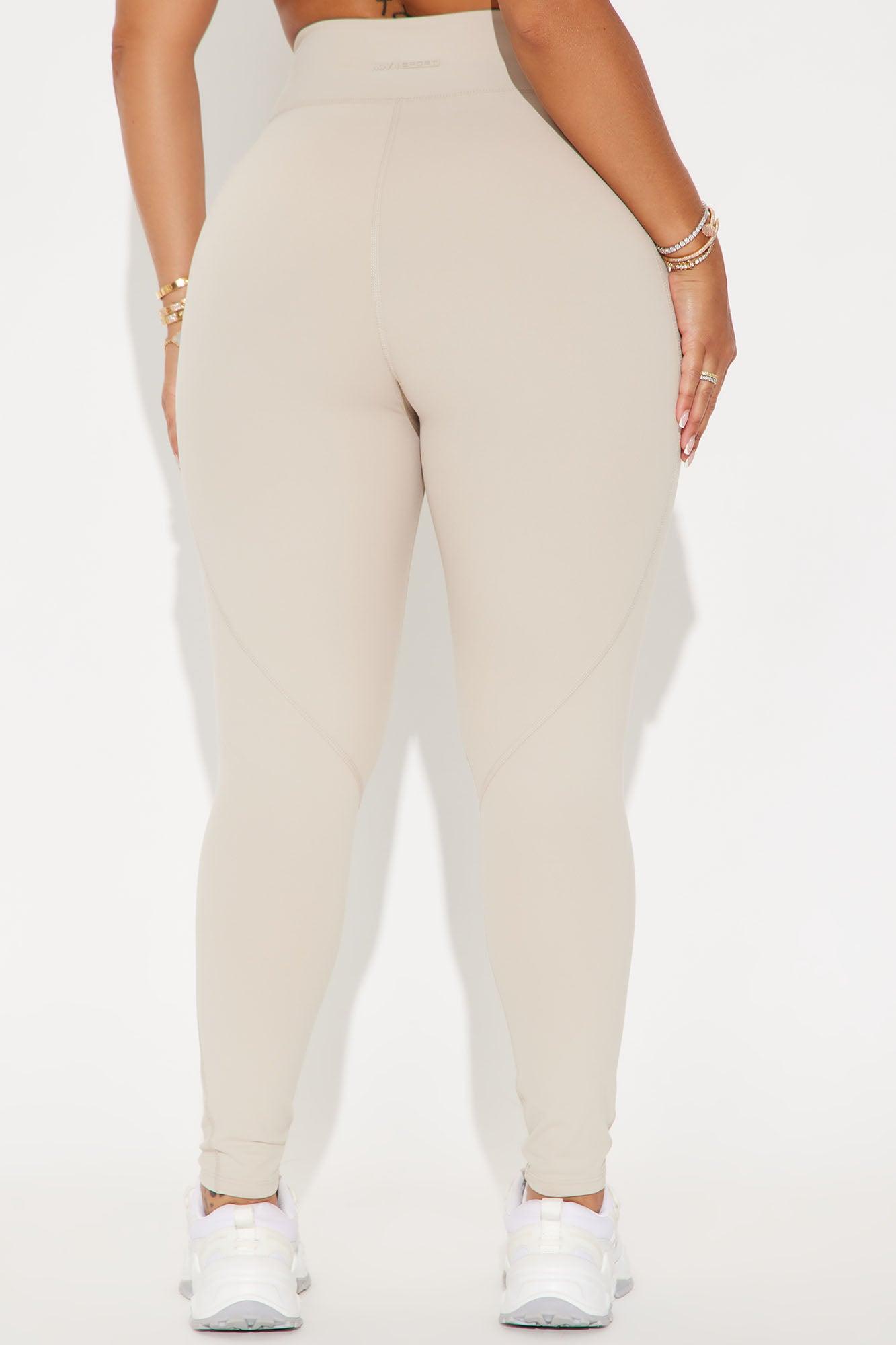Hill Hiker Super Soft Active Legging - Taupe Product Image