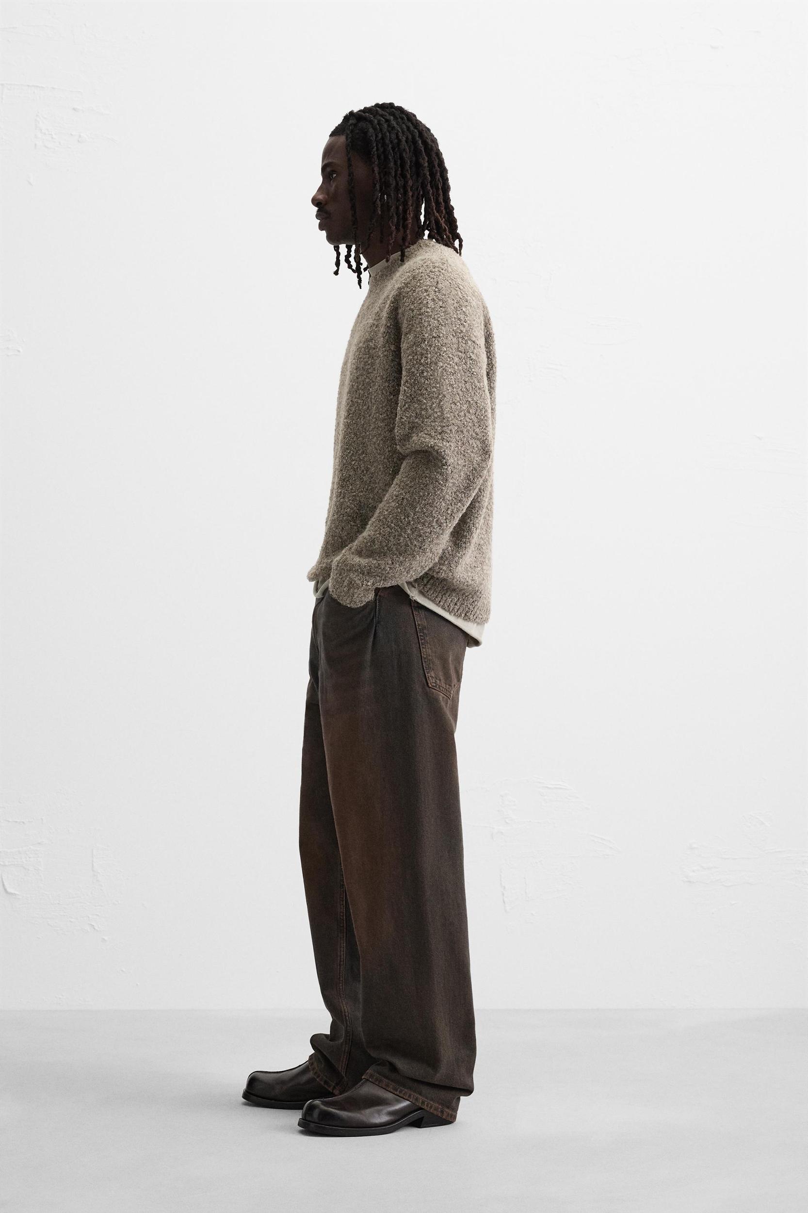 TEXTURED BOUCLÉ SWEATER Product Image