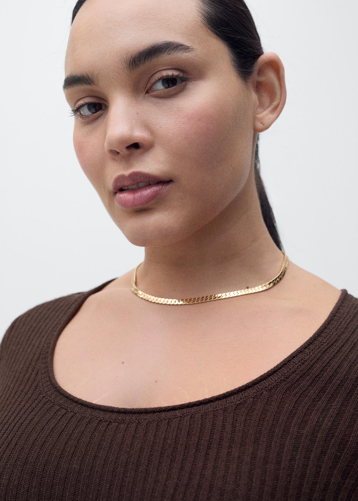 Linen-blend knitted sweater - Women | MANGO USA Product Image