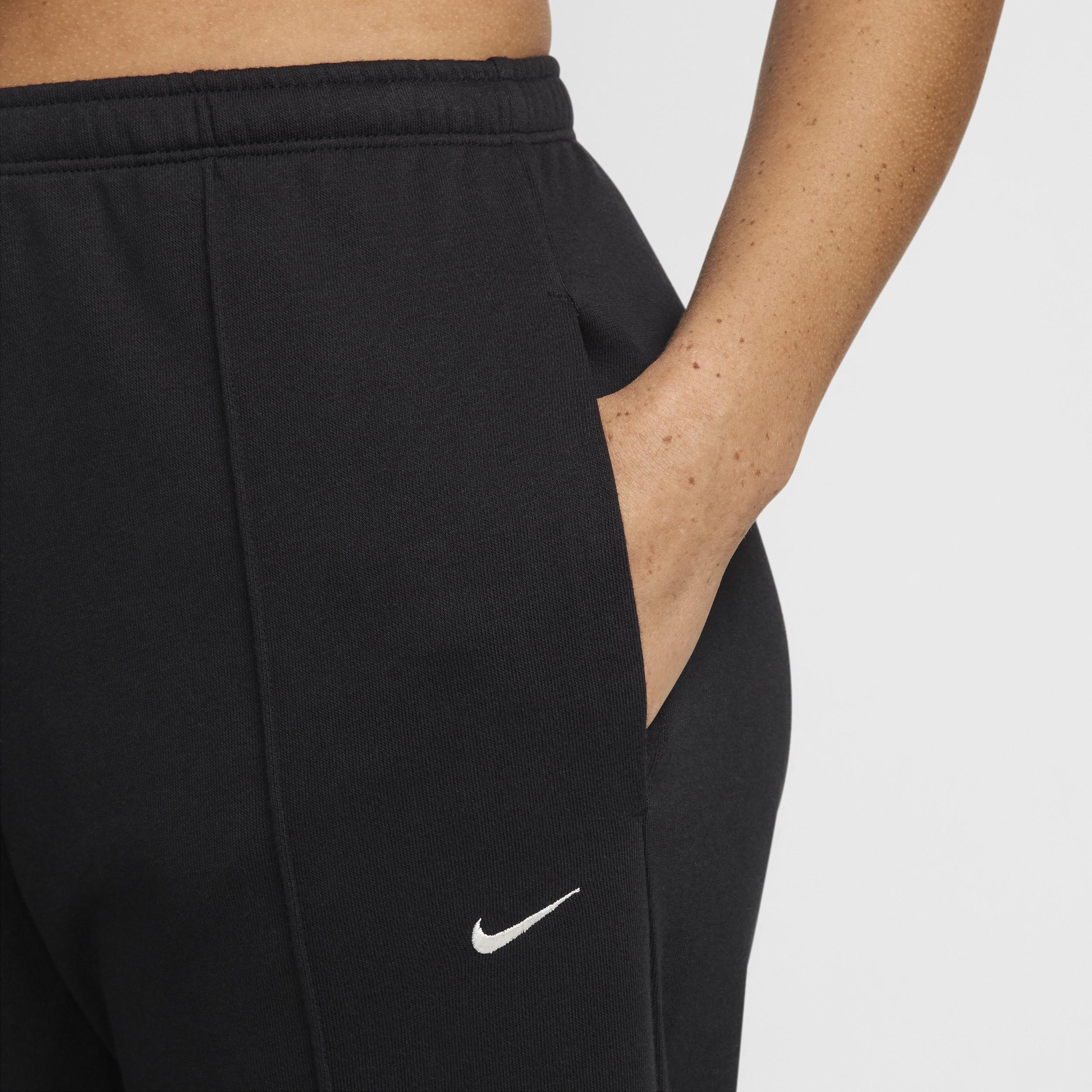 Women's Nike Sportswear Chill Terry Mid-Rise French Terry Open-Hem Sweatpants Product Image