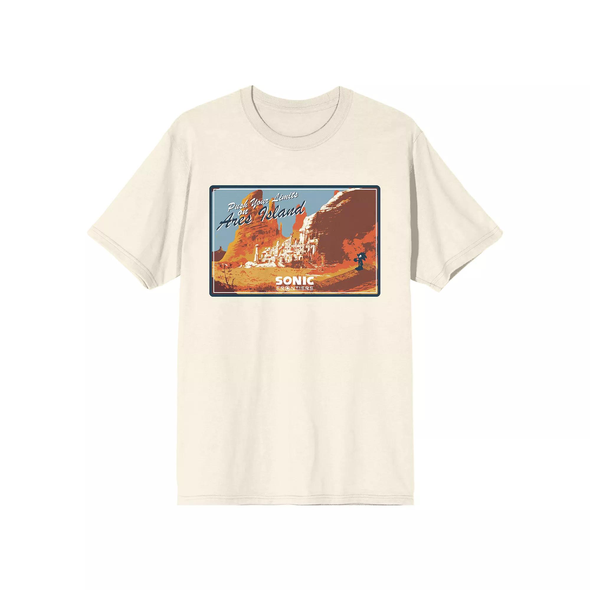 Men's Sonic Frontiers Videogame Graphic Tee, Size: Small, Off White Product Image