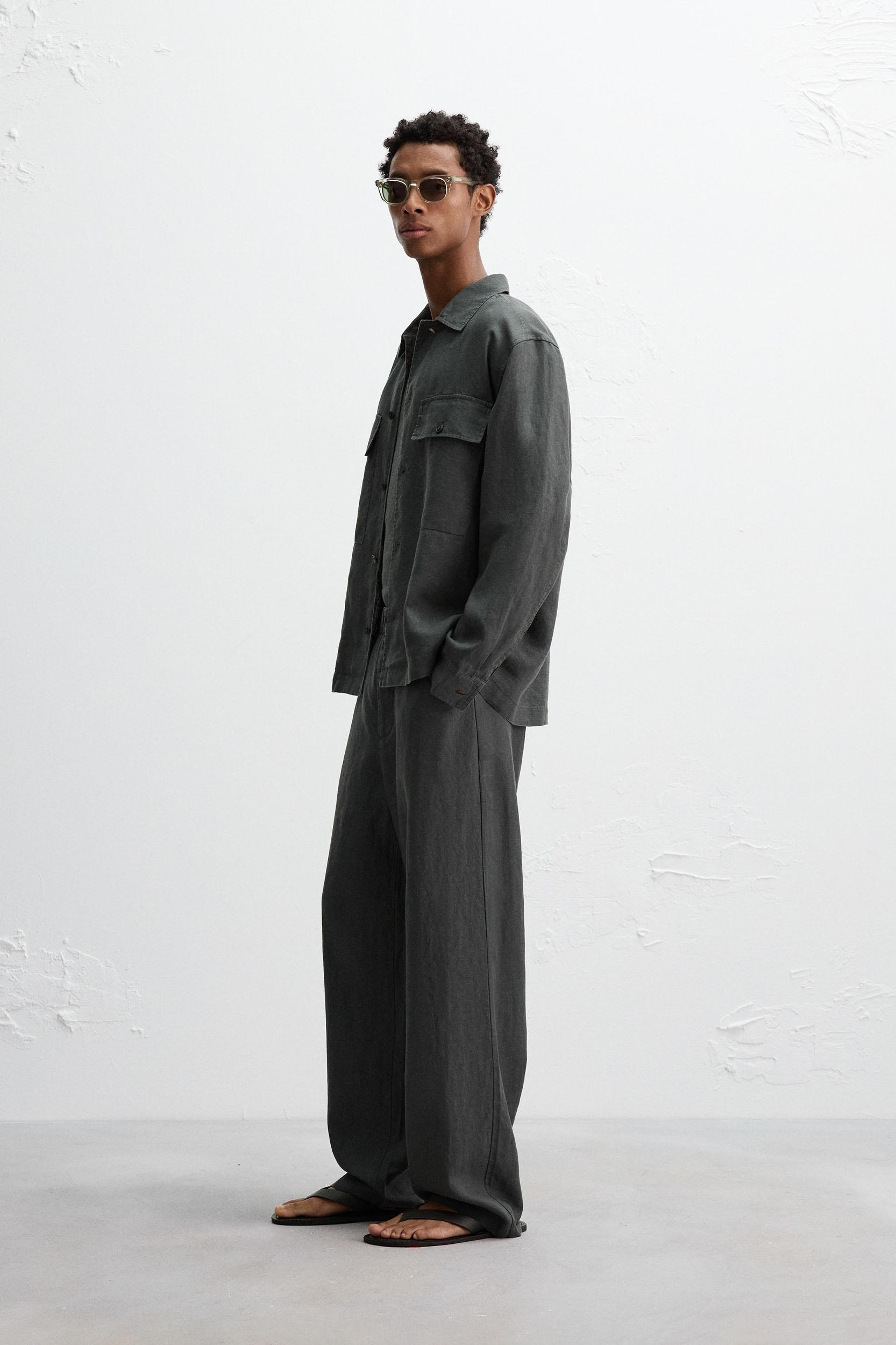 RELAXED FIT 100% HEMP PANTS Product Image