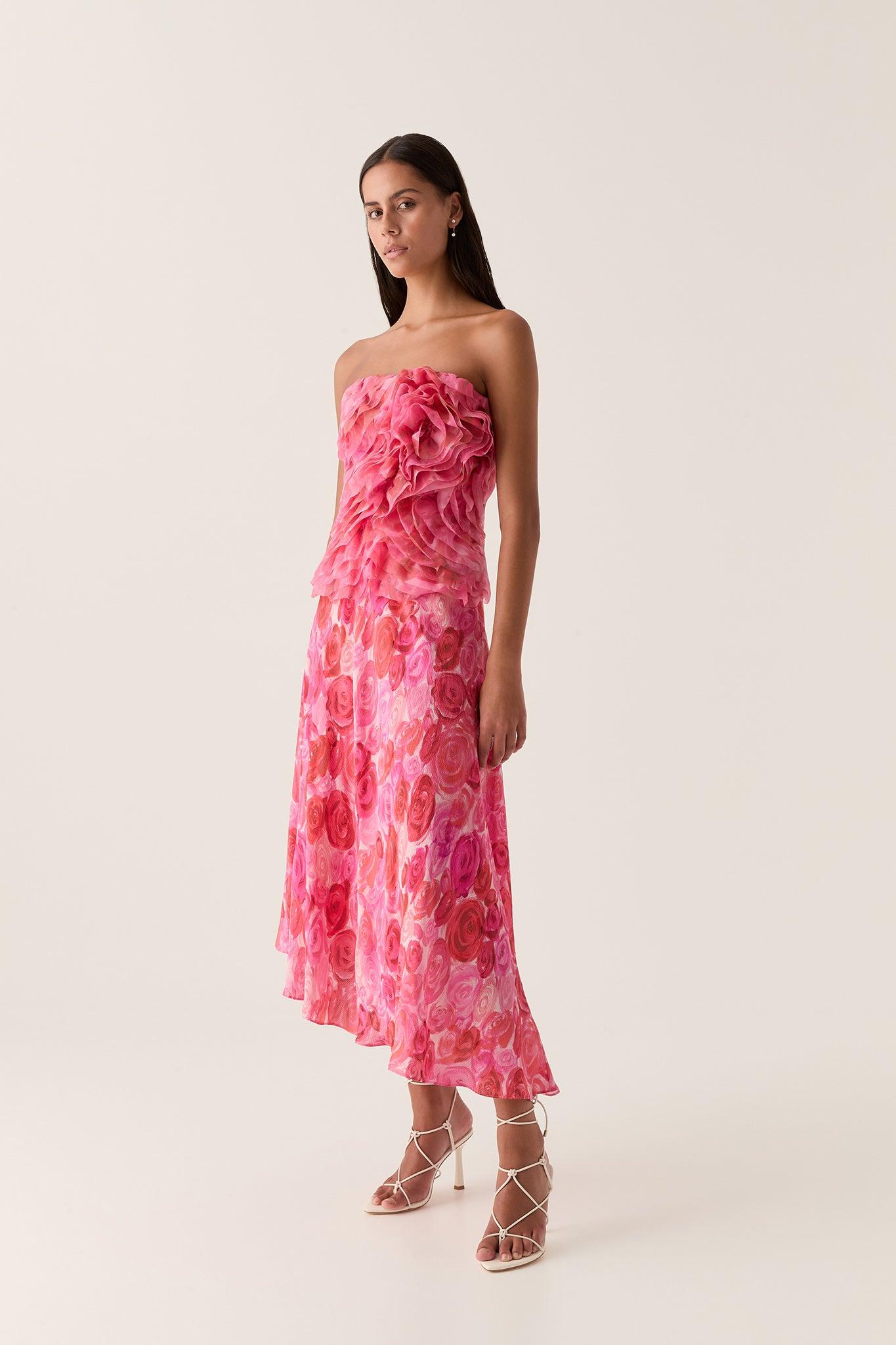 Valeria Asymmetric Midi Skirt Product Image