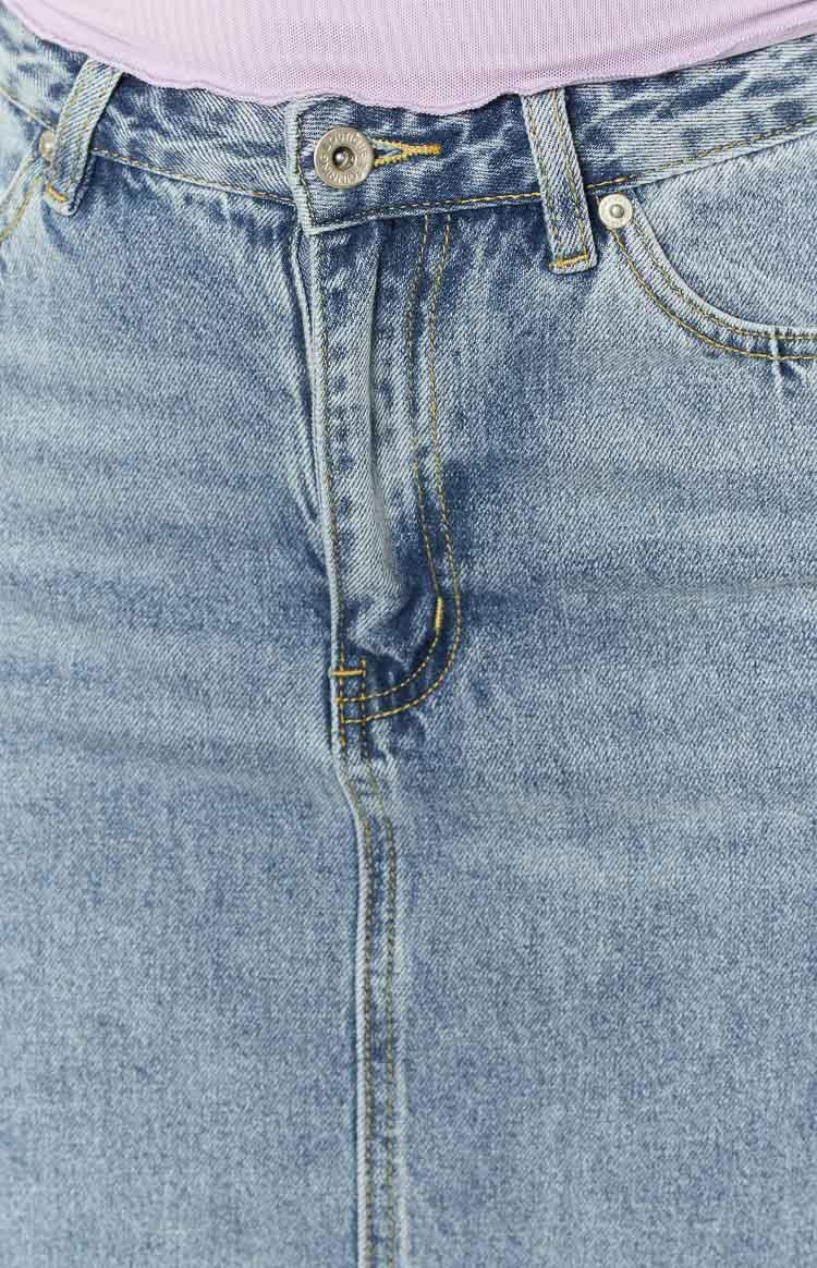 Isla Blue Denim Midi Skirt Baby Product Image