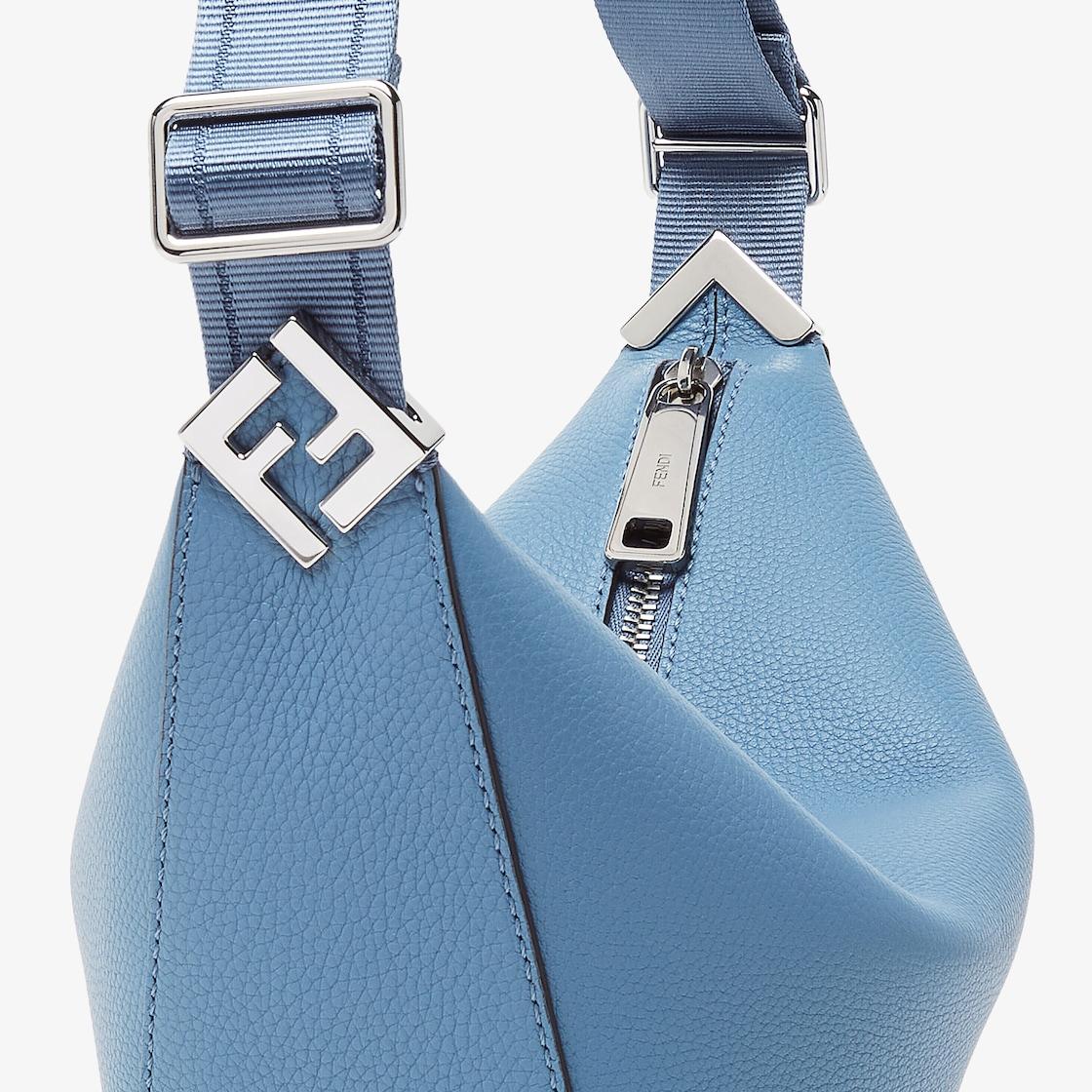 Fendi Roma Leather Fendi Melon SmallBlue leather bag Product Image