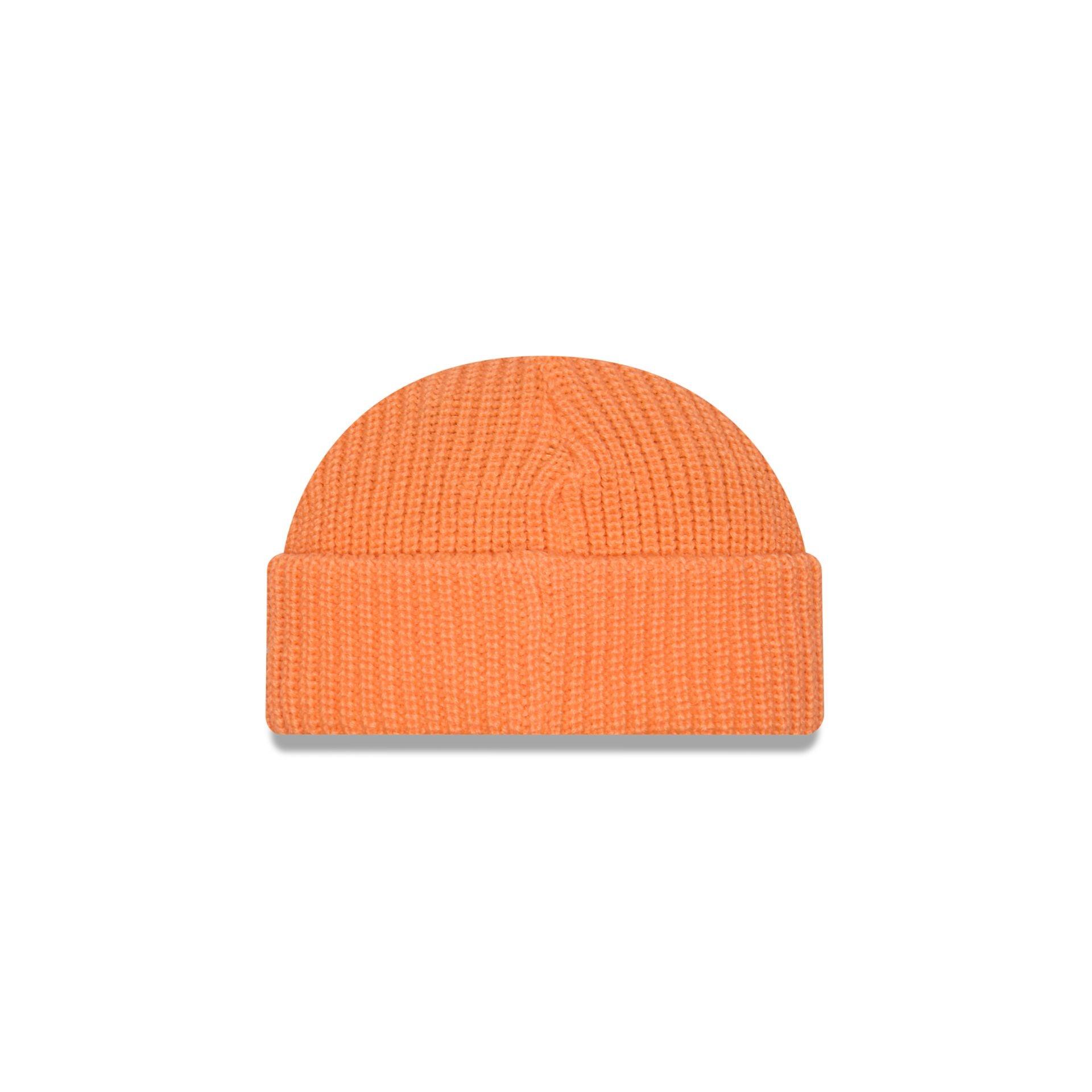 New Era Cap Orange Ribbed Skully Knit Beanie Male Product Image