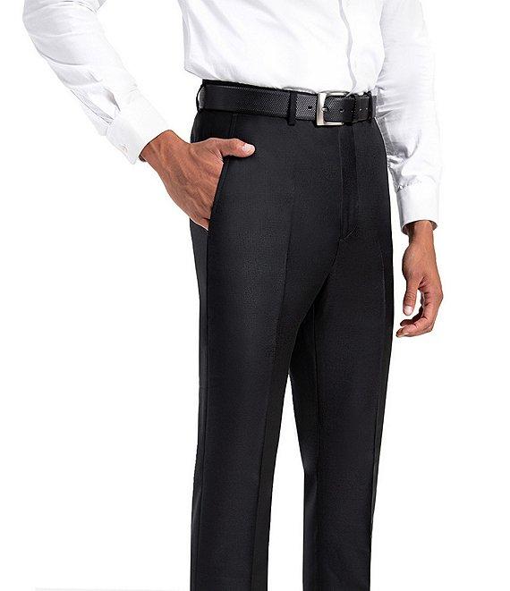 Santorelli Loro Piana® Modern Fit Flat Front Dress Pants Product Image