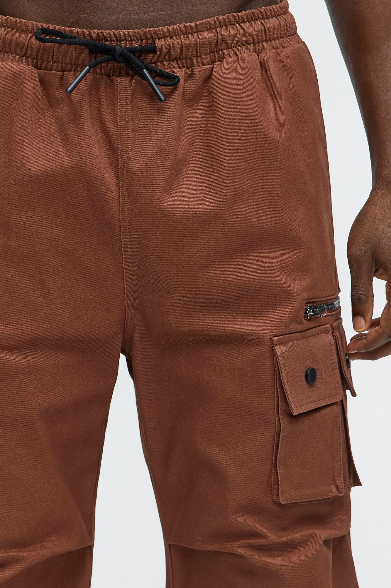 Practicable Baggy Utility Pants - Brown Product Image