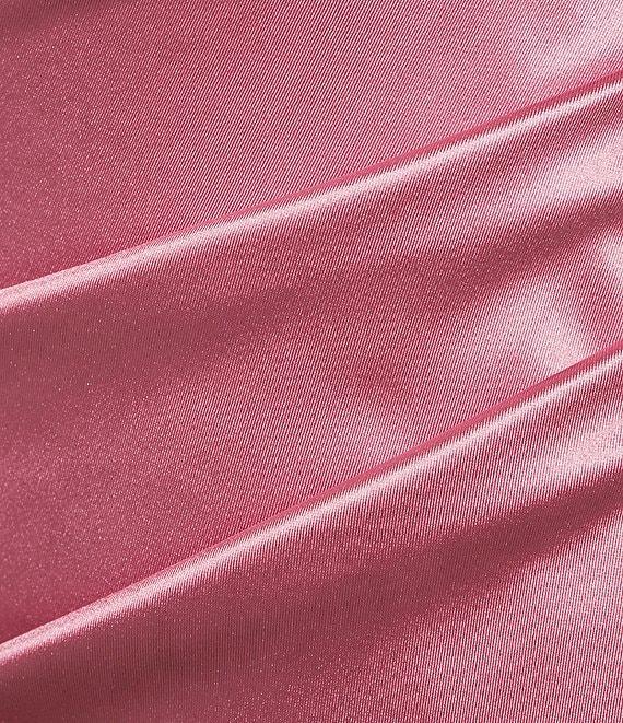 Honey and Rosie Drape Neck Side Pleat Envelope Hem Midi Dress Product Image