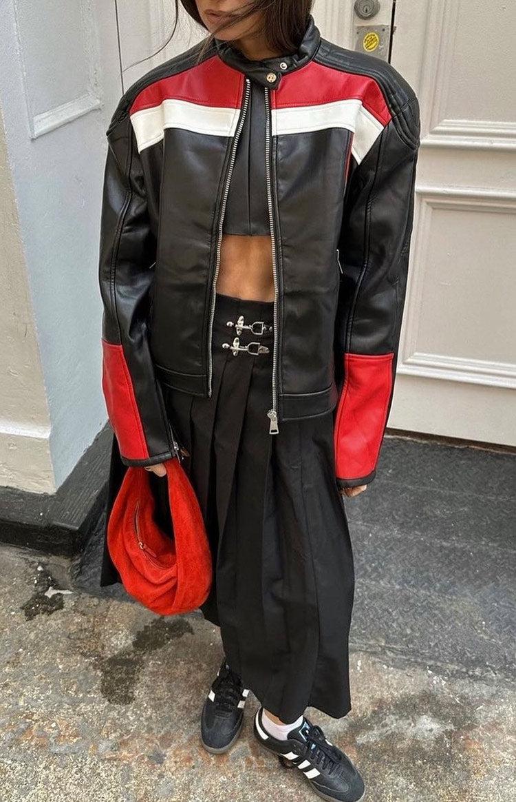 Lioness Top Model Onyx Biker Jacket Product Image