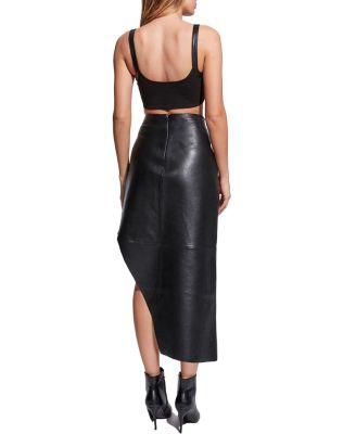 Fallon Recycled Leather Skirt Product Image