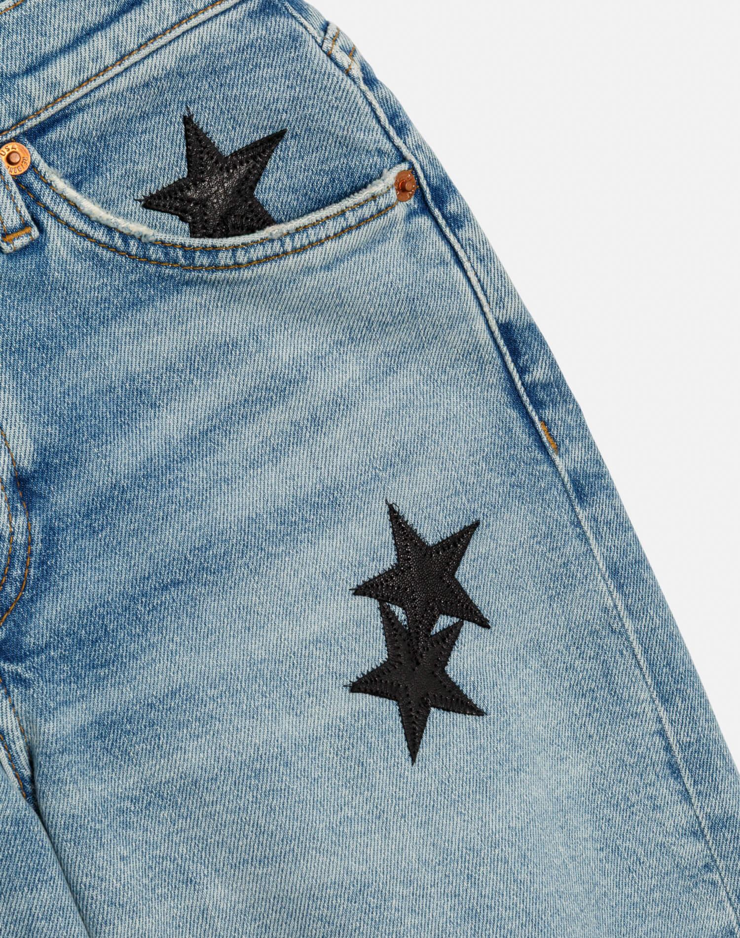 Comfort Stretch Mid Rise Wide Leg - Opal Indigo Star Product Image