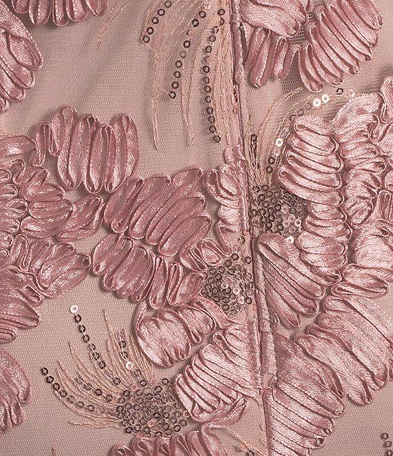 Alex Evenings Lace Scoop Neck Short Sleeve A-Line Gown Product Image