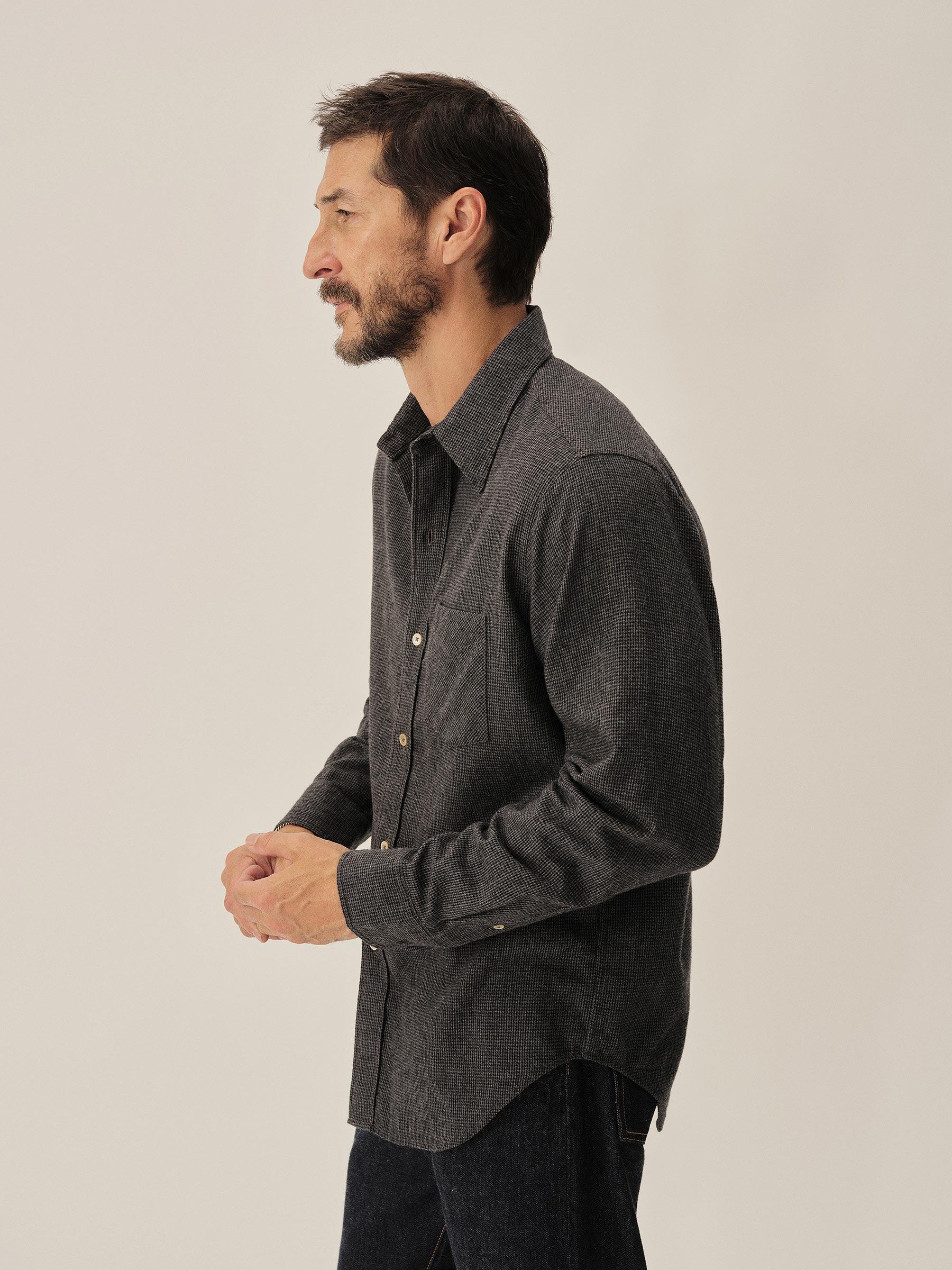 Charcoal Chainmail Check Pacific Twill Flannel Bd Shirt Product Image