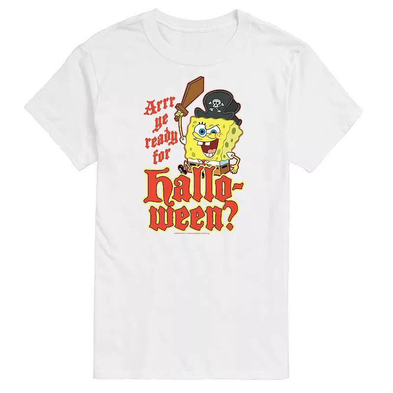 Big & Tall Spongebob Squarepants Arr Ye Ready For Halloween Graphic Tee, Men's,  Product Image