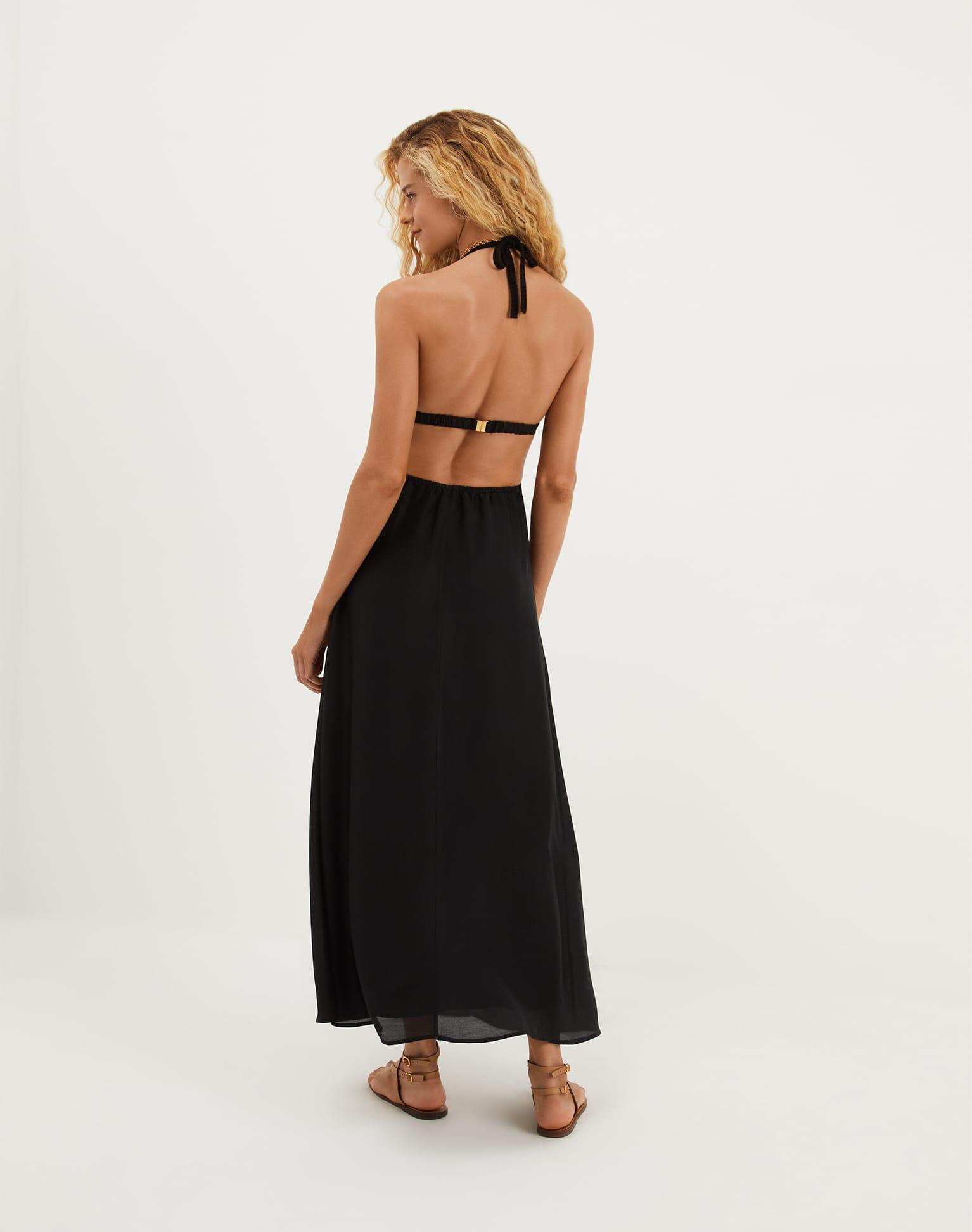 Ivy Long Dress - Black Product Image