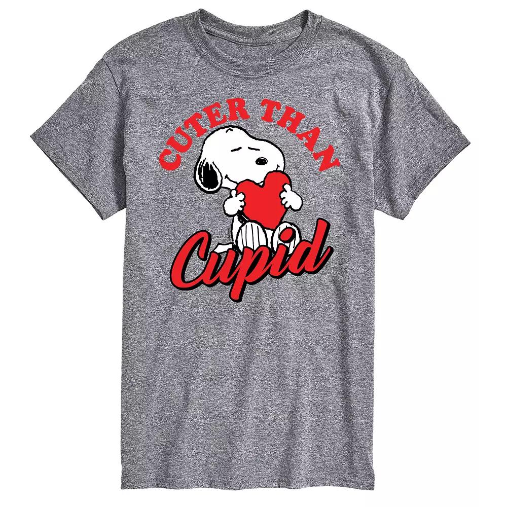 Big & Tall Peanuts Cuter Than Cupid Tee, Men's,  Product Image
