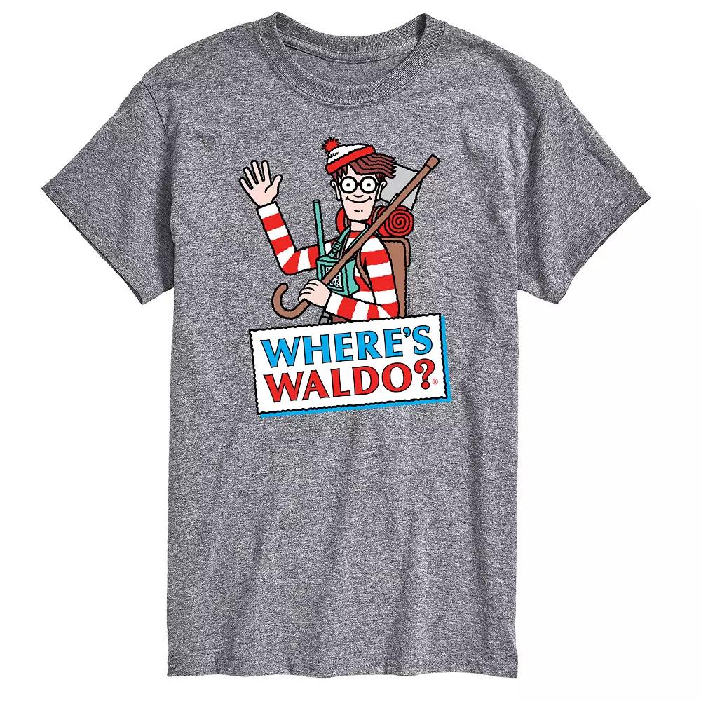 Men's Where's Waldo Logo Graphic Tee,  Product Image