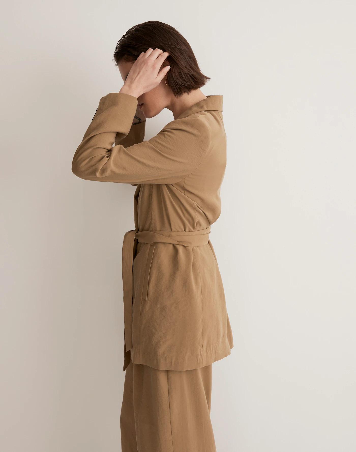 The Drapey Tie-Waist Blazer Product Image