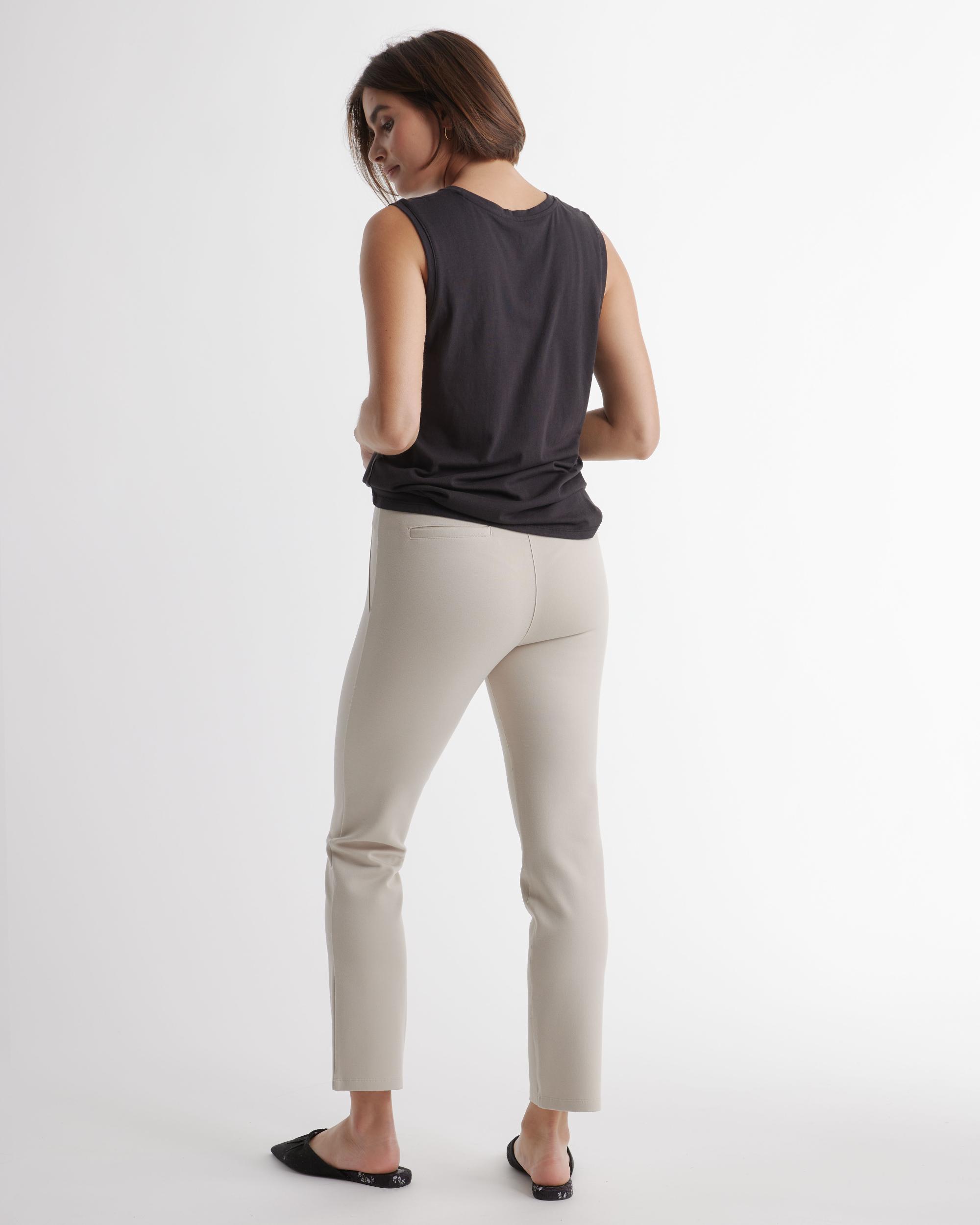 Quince | Women's Ultra-Stretch Ponte Straight Leg Pants Rayon Product Image