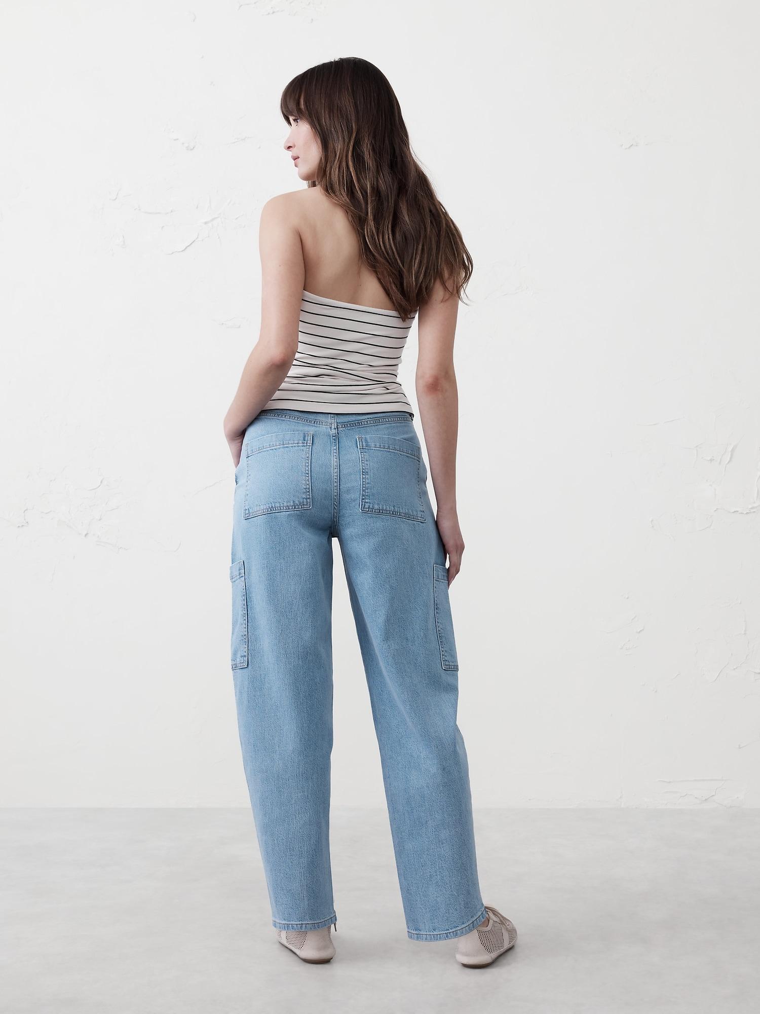 Slim Barrel High-Rise Utility Jean Product Image