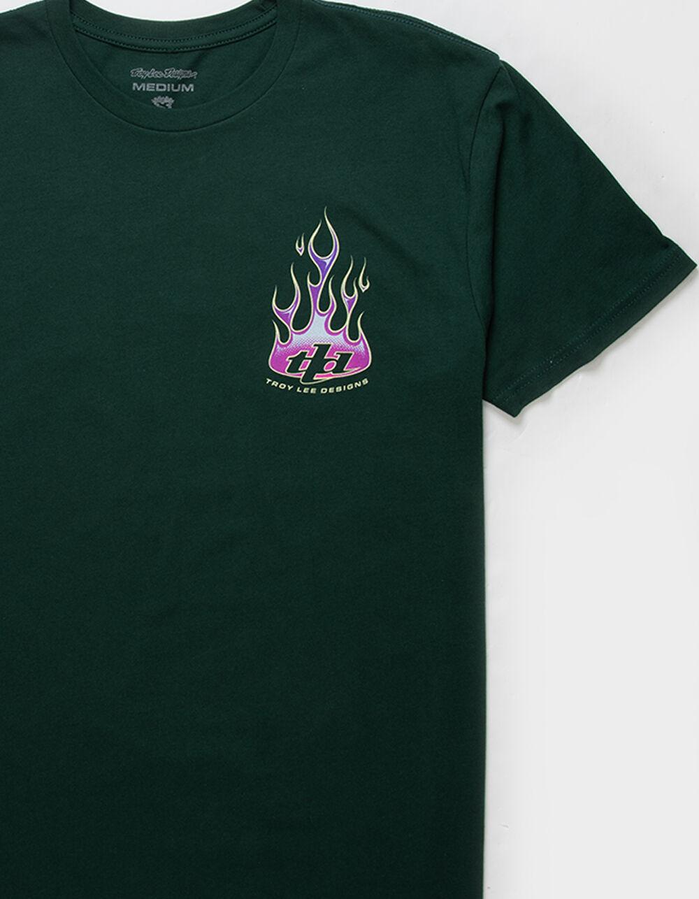 TROY LEE DESIGNS Classic Flames Mens Tee - FOREST Product Image