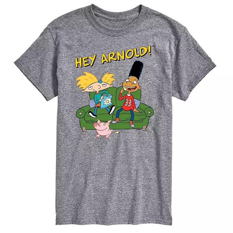Big & Tall Hey Arnold! Gerald And Arnold On The Couch Graphic Tee, Men's,  Product Image