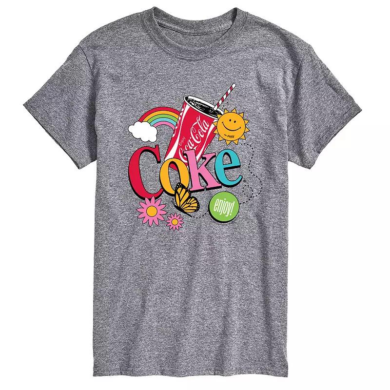 Men's Coke Colorful Collage Graphic Tee,  Product Image