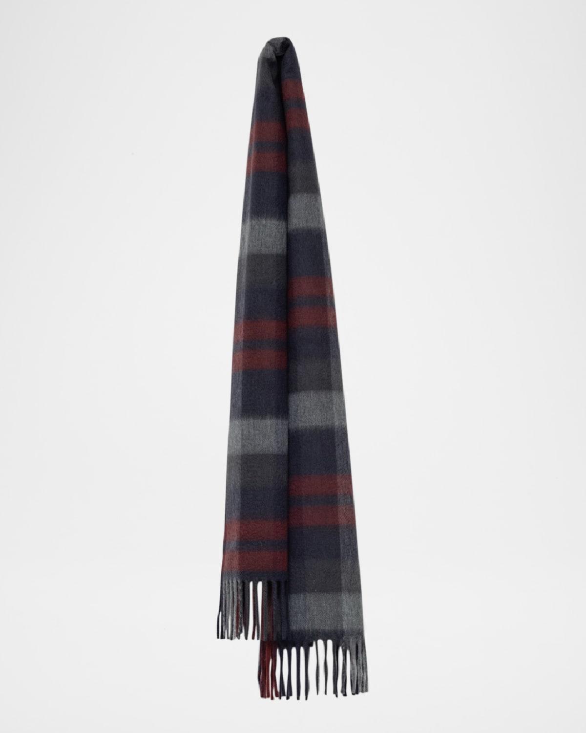 Mens Arran Plaid Cashmere Scarf Product Image