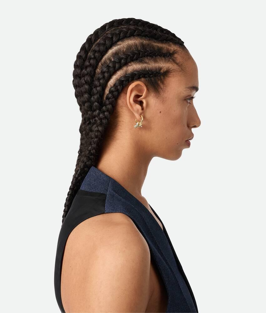 Women's Knot Earrings in Silver/yellow gold Product Image