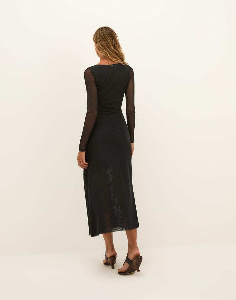 Dana Long Dress - Black Product Image