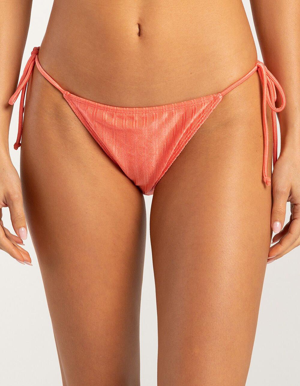 O'NEILL Texture Tie Side Bikini Bottoms - CORAL Product Image