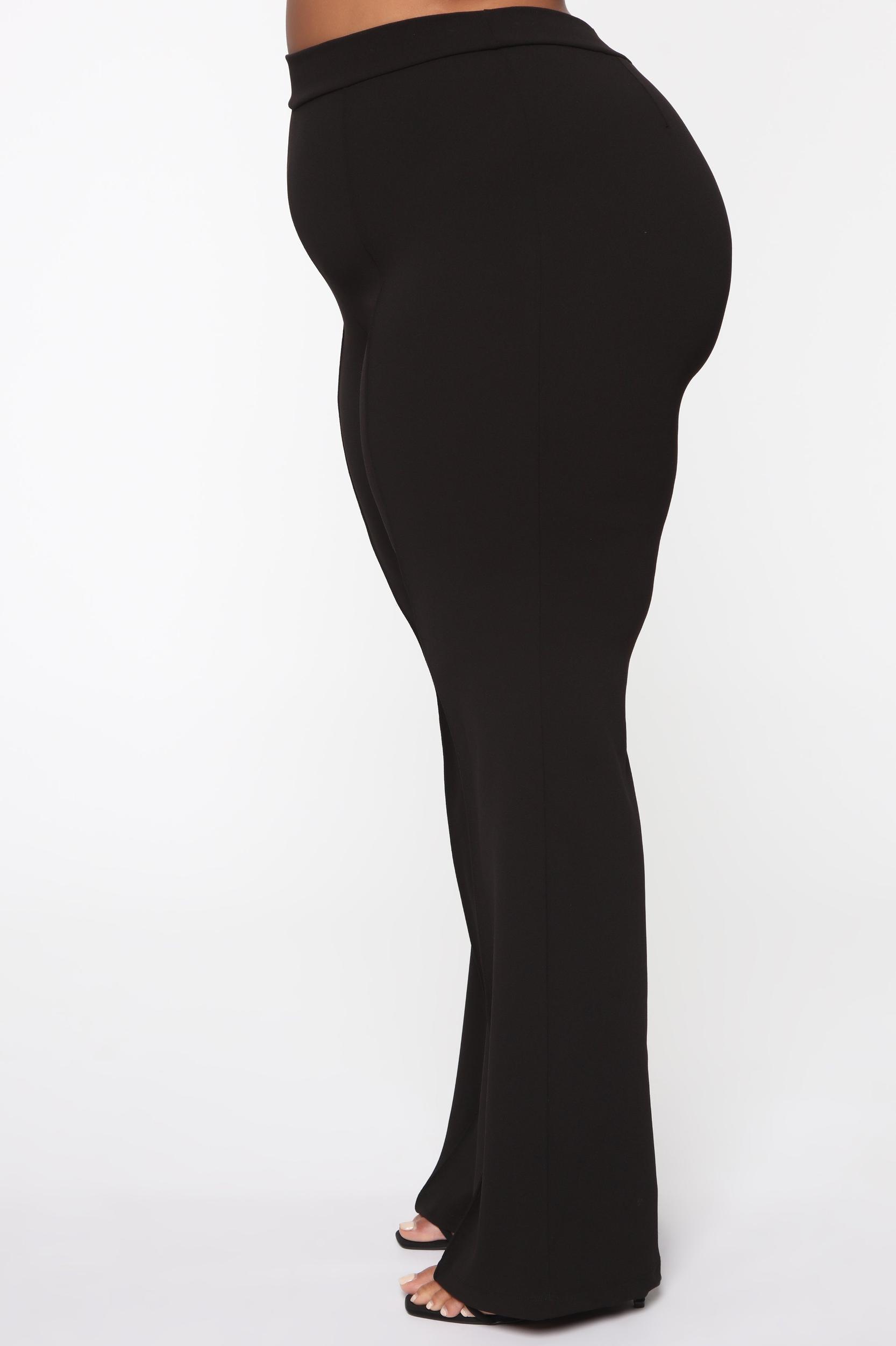 Victoria High Waisted Dress Pants - Black Product Image