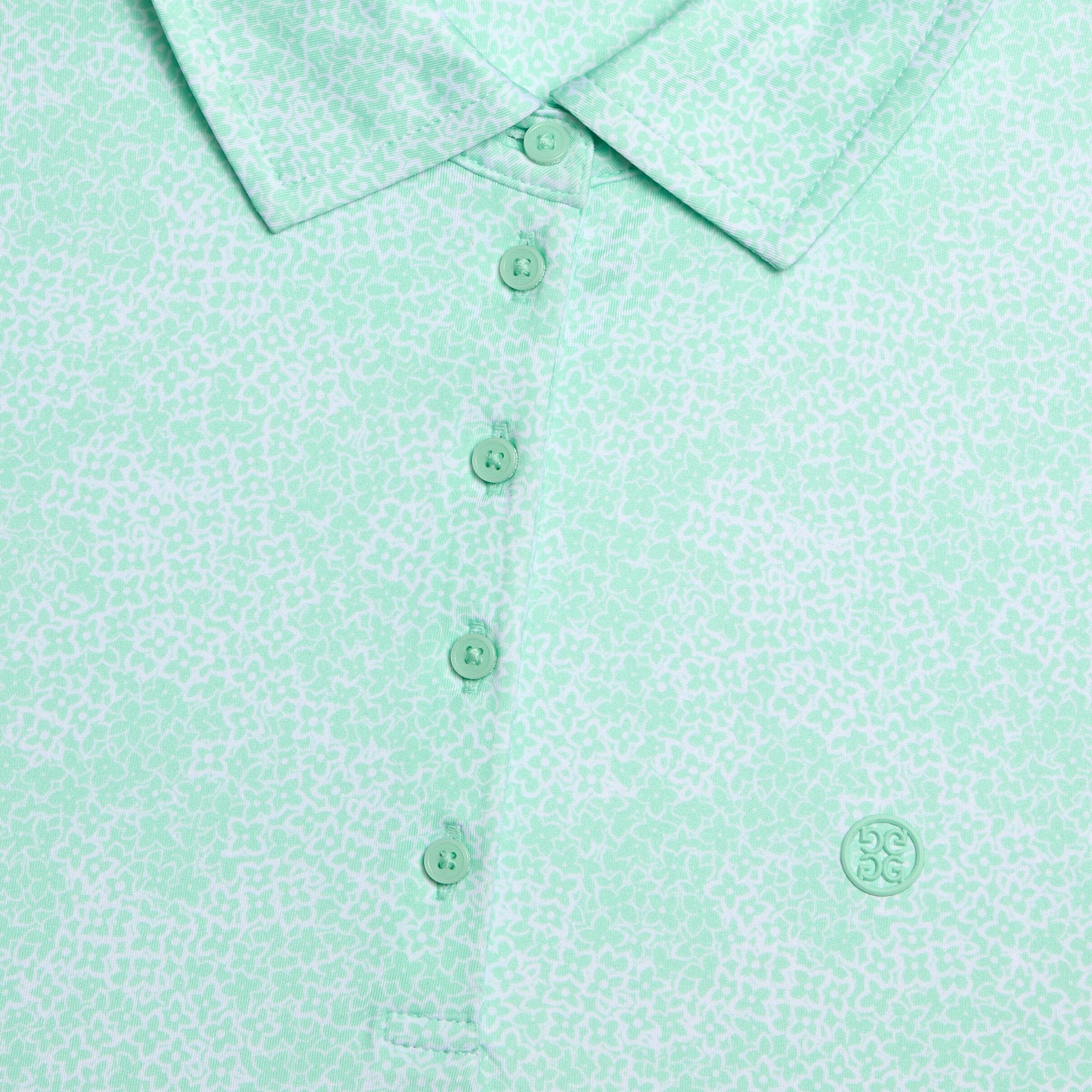 HYDRANGEA TECH JERSEY SLEEVELESS POLO Product Image