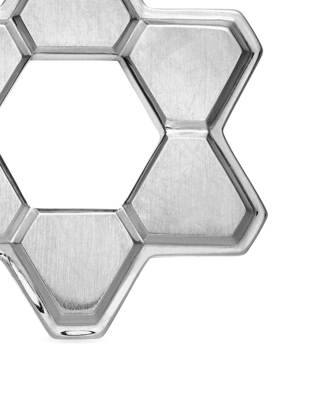 sterling silver Deco Star of David pendant (24mm) Product Image