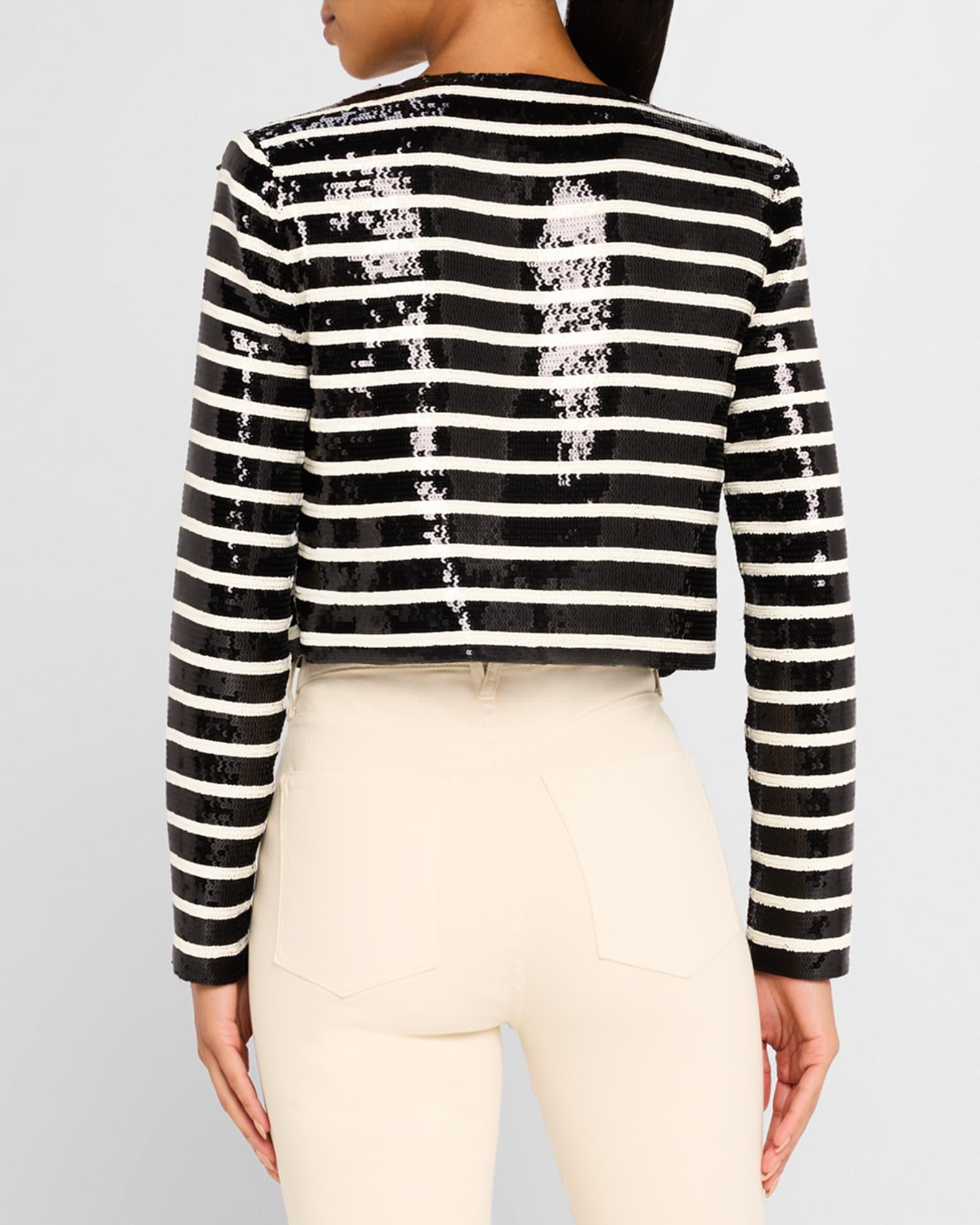 Mickey Sequined Stripe Jacket Product Image