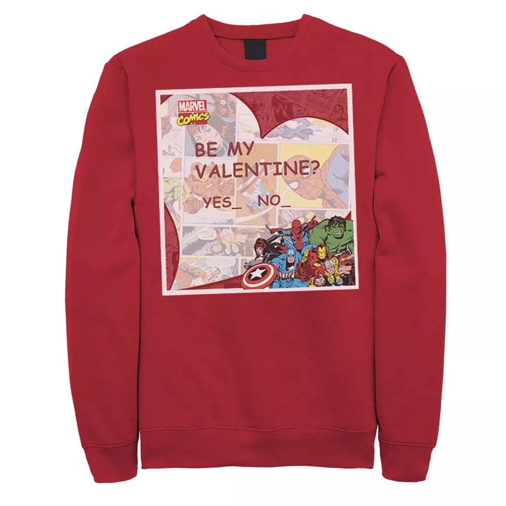 Men's Marvel Marvel Valentine Comic Sweatshirt,  Product Image