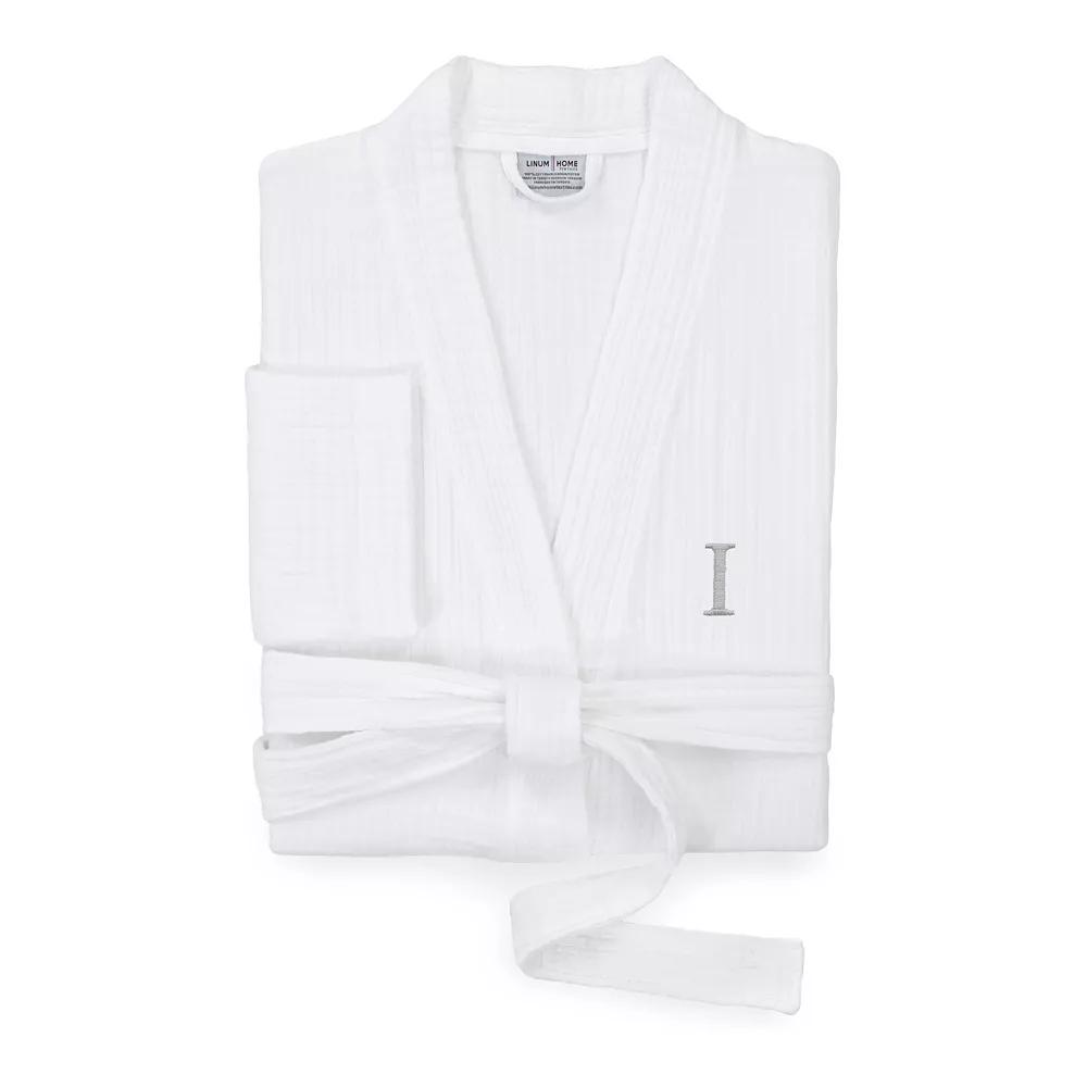 Linum Home Textiles Turkish Cotton Smyrna Personalized Luxury Robe, Adult Unisex,  Product Image