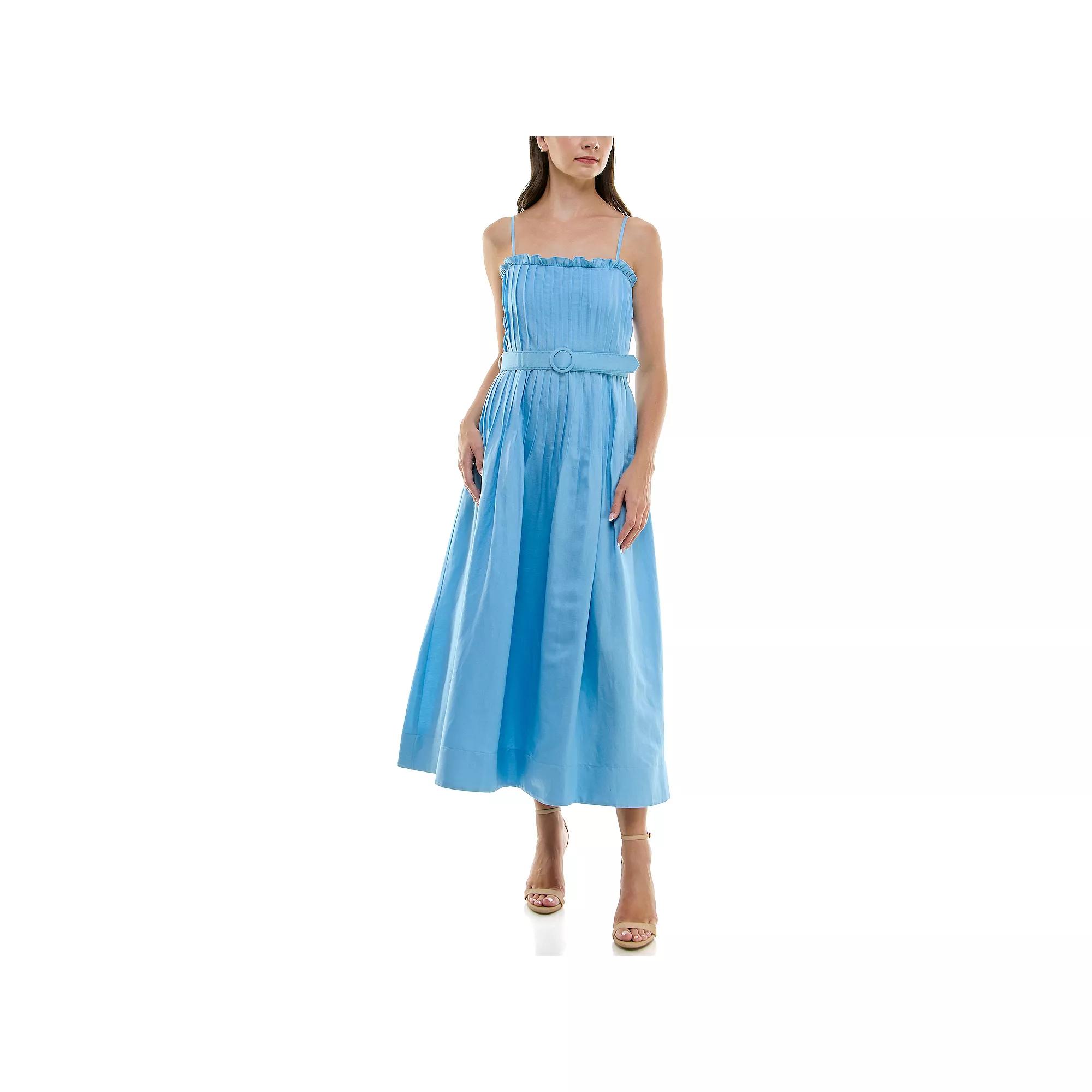 Women's Taylor Tuck Pleated Fit & Flare Dress,  Product Image