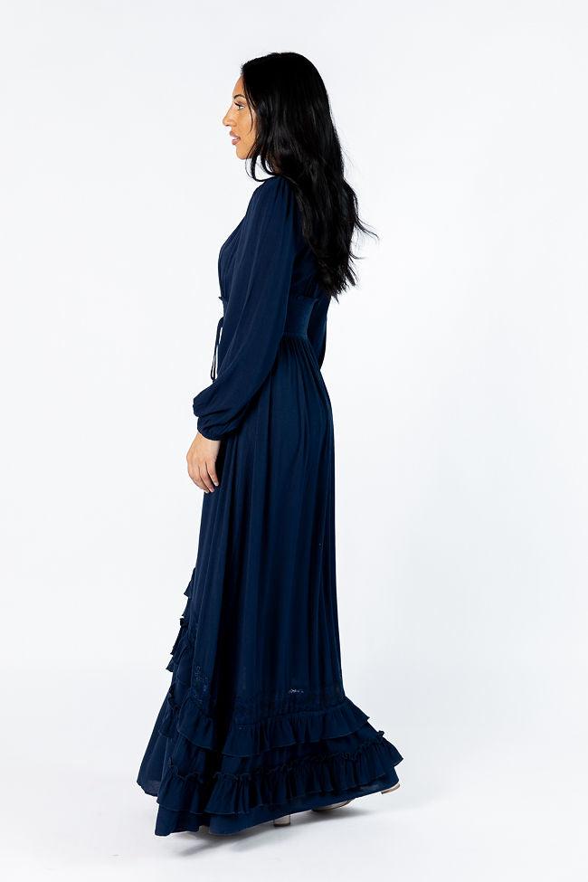 Lucky To Have You Navy Maxi Dress FINAL SALE Product Image