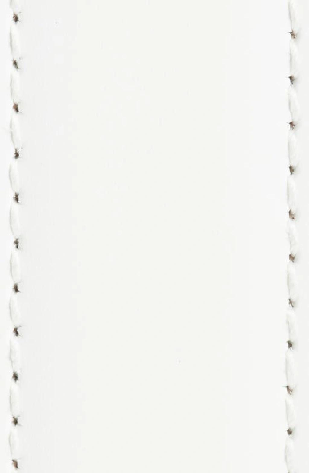 DOLCE & GABBANA Baroque Dg Logo Buckle Belt In Calf Leather In White Product Image