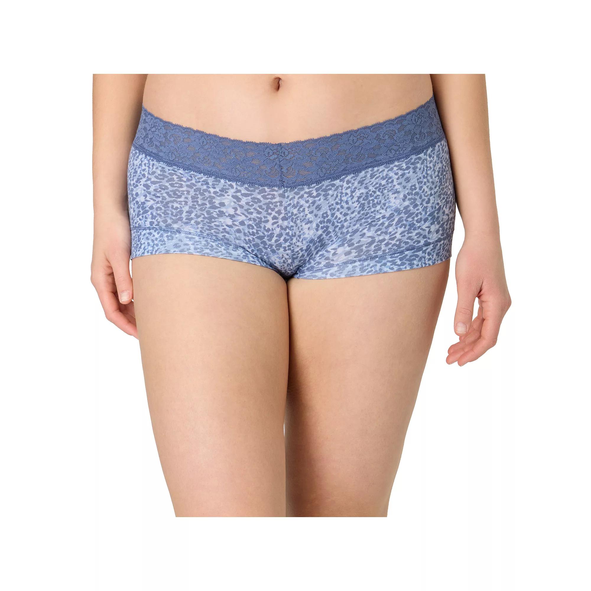 Maidenform® Dream® Cotton Lace-Trim Boyshort Underwear 40859, Women's, Holly Pink Red Product Image