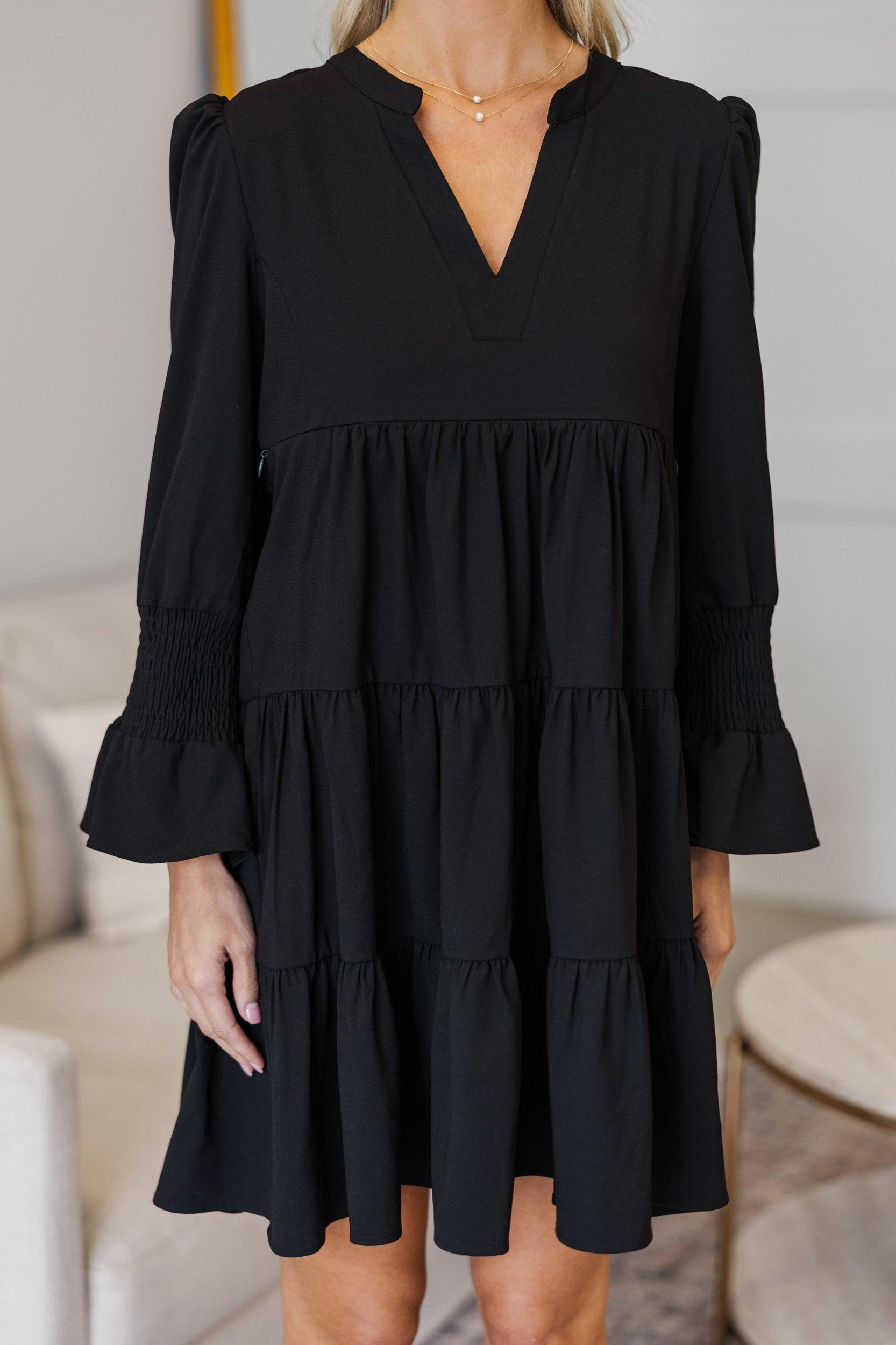 NURSING COLLECTION: In Your Happy Place Black Dress Female Product Image